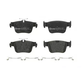 Jeu de 4 plaquettes de frein arrière BREMBO P 85 184