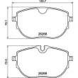 Jeu de 4 plaquettes de frein avant BREMBO P 85 187 - Visuel 2