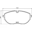 Jeu de 4 plaquettes de frein avant BREMBO P 85 188 - Visuel 2