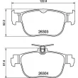 Jeu de 4 plaquettes de frein arrière BREMBO P 85 189 - Visuel 2