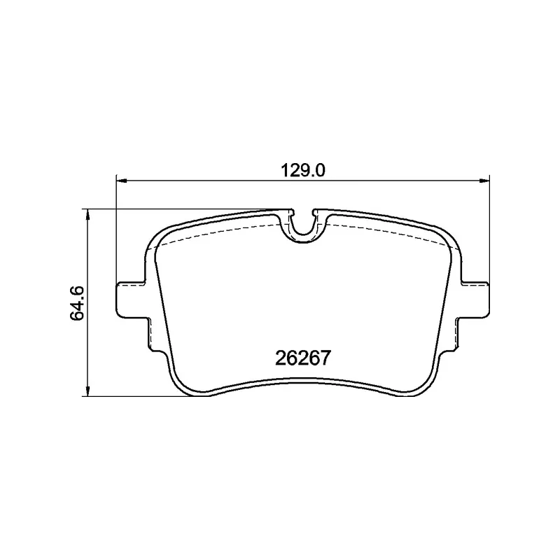 Jeu de 4 plaquettes de frein arrière BREMBO P 85 190