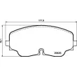 Jeu de 4 plaquettes de frein avant BREMBO P 85 193 - Visuel 2