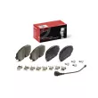 Jeu de 4 plaquettes de frein avant BREMBO P 85 193 - Visuel 1
