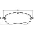 Jeu de 4 plaquettes de frein avant BREMBO P 85 194 - Visuel 2