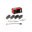 Jeu de 4 plaquettes de frein avant BREMBO P 85 194 - Visuel 1