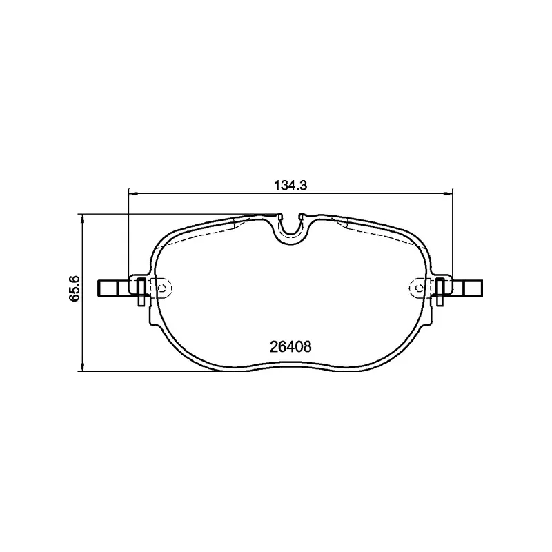 Jeu de 4 plaquettes de frein avant BREMBO P 85 195