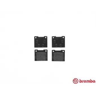 Jeu de 4 plaquettes de frein avant BREMBO P 86 001