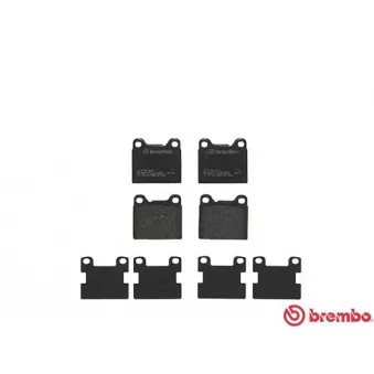 Jeu de 4 plaquettes de frein arrière BREMBO P 86 002