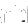 Jeu de 4 plaquettes de frein avant BREMBO P 86 003 - Visuel 2