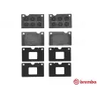 Jeu de 4 plaquettes de frein avant BREMBO P 86 003 - Visuel 1