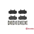 Jeu de 4 plaquettes de frein avant BREMBO P 86 006 - Visuel 1
