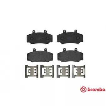 Jeu de 4 plaquettes de frein avant BREMBO