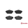 Jeu de 4 plaquettes de frein avant BREMBO P 86 007 - Visuel 1