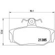 Jeu de 4 plaquettes de frein arrière BREMBO P 86 009 - Visuel 2