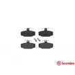 Jeu de 4 plaquettes de frein arrière BREMBO P 86 009 - Visuel 1