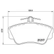Jeu de 4 plaquettes de frein avant BREMBO P 86 010 - Visuel 2