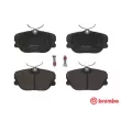 Jeu de 4 plaquettes de frein avant BREMBO P 86 011 - Visuel 1