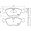 Jeu de 4 plaquettes de frein avant BREMBO P 86 013 - Visuel 2