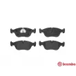 Jeu de 4 plaquettes de frein avant BREMBO P 86 013 - Visuel 1