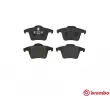 Jeu de 4 plaquettes de frein arrière BREMBO P 86 019 - Visuel 1