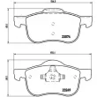 Jeu de 4 plaquettes de frein avant BREMBO P 86 020 - Visuel 2