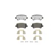 Jeu de 4 plaquettes de frein arrière BREMBO P 86 021X - Visuel 1