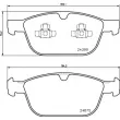 Jeu de 4 plaquettes de frein avant BREMBO P 86 023 - Visuel 2