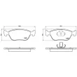 Jeu de 4 plaquettes de frein avant BREMBO P 86 024 - Visuel 2