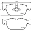 Jeu de 4 plaquettes de frein avant BREMBO P 86 027 - Visuel 2