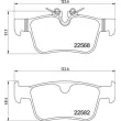 Jeu de 4 plaquettes de frein arrière BREMBO P 86 030 - Visuel 2