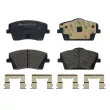 Jeu de 4 plaquettes de frein avant BREMBO P 86 031 - Visuel 1