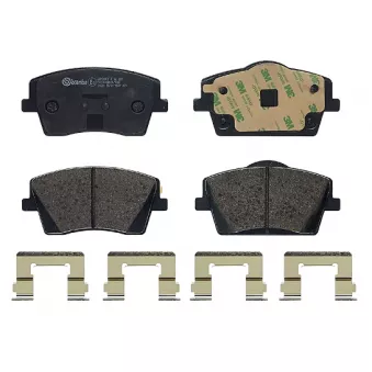 Jeu de 4 plaquettes de frein avant BREMBO P 86 031
