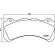 Jeu de 4 plaquettes de frein avant BREMBO P 86 034 - Visuel 2