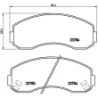 Jeu de 4 plaquettes de frein avant BREMBO P 99 003 - Visuel 2