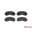 Jeu de 4 plaquettes de frein avant BREMBO P 99 003 - Visuel 1