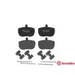 Jeu de 4 plaquettes de frein avant BREMBO P A6 001 - Visuel 1