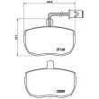 Jeu de 4 plaquettes de frein avant BREMBO P A6 006 - Visuel 2