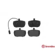 Jeu de 4 plaquettes de frein avant BREMBO P A6 006 - Visuel 1