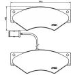 Jeu de 4 plaquettes de frein avant BREMBO P A6 007 - Visuel 2