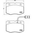 Jeu de 4 plaquettes de frein avant BREMBO P A6 014 - Visuel 2