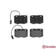Jeu de 4 plaquettes de frein avant BREMBO P A6 014 - Visuel 1