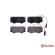 Jeu de 4 plaquettes de frein avant BREMBO P A6 016 - Visuel 1