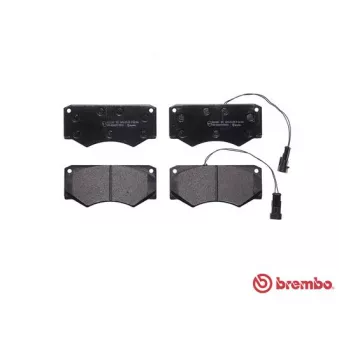 Jeu de 4 plaquettes de frein avant BREMBO P A6 016