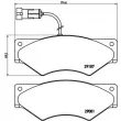 Jeu de 4 plaquettes de frein avant BREMBO P A6 018 - Visuel 2