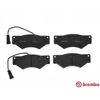 Jeu de 4 plaquettes de frein avant BREMBO P A6 018
