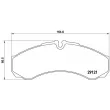 Jeu de 4 plaquettes de frein avant BREMBO P A6 021 - Visuel 2