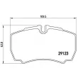 Jeu de 4 plaquettes de frein arrière BREMBO P A6 023 - Visuel 2