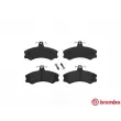 Jeu de 4 plaquettes de frein avant BREMBO P A6 024 - Visuel 1