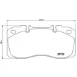 Jeu de 4 plaquettes de frein avant BREMBO P A6 025 - Visuel 2