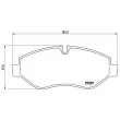 Jeu de 4 plaquettes de frein avant BREMBO P A6 026 - Visuel 2